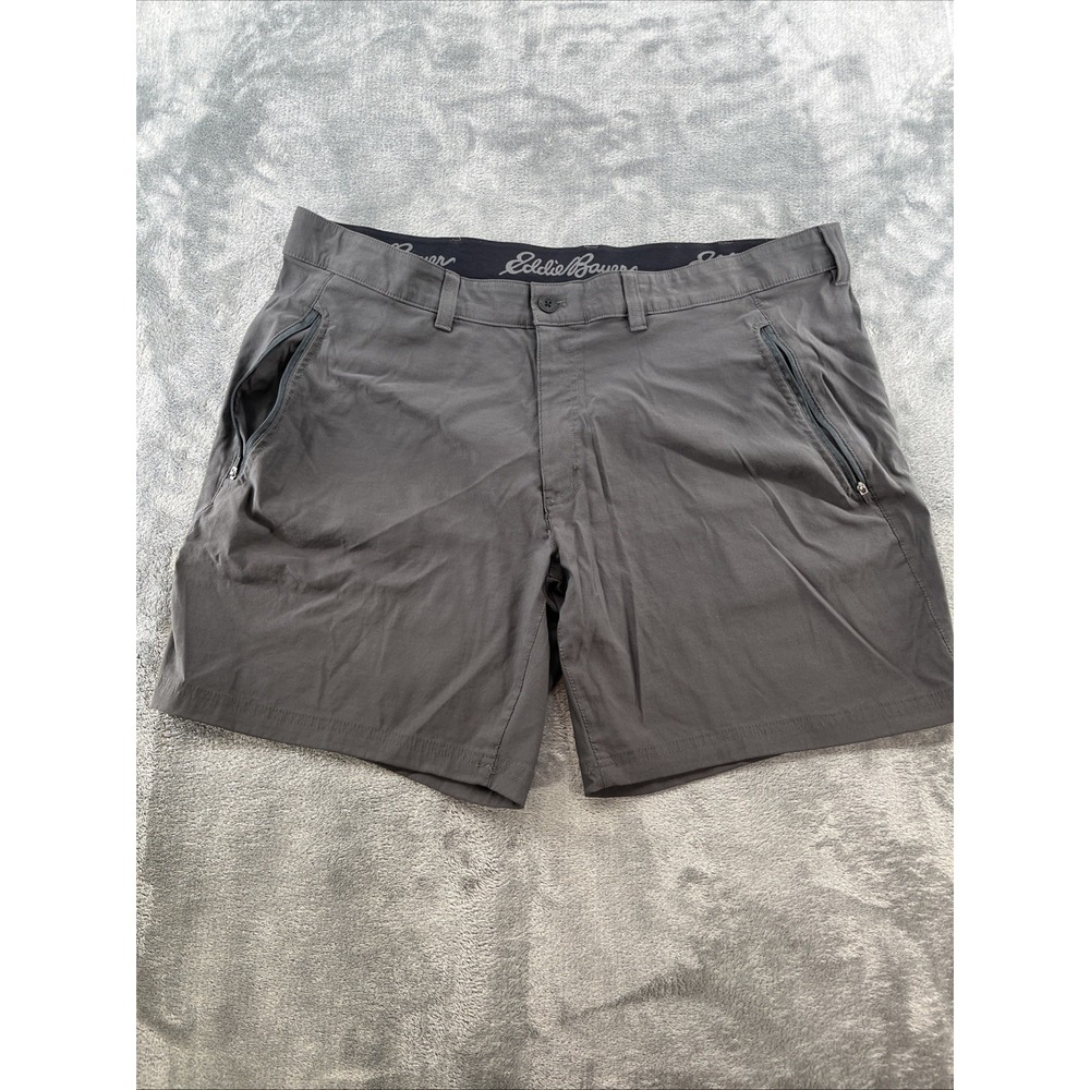 Eddie Bauer Men's Horizon Guide Wander Shorts Size 42 Gray Tech Hiking Travel